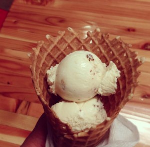 Mission Hill Creamery's salted caramel ice cream