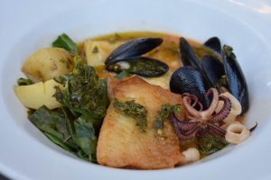 “Fresh off the boat” seafood stew is one of Assembly’s three prix fixe entrée choices for Santa Cruz Restaurant Week 2016